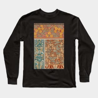 Vintage Flower Design Long Sleeve T-Shirt